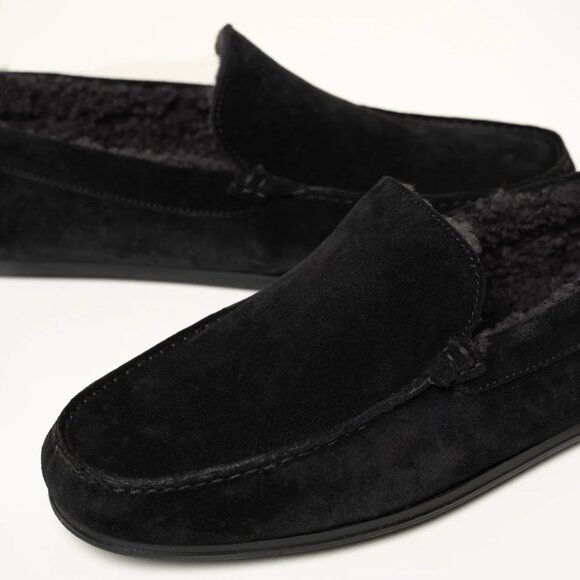 M. Gemi The Felize Shearling Uomo Black Men`s Moccasins Size US 13 / IT 46 main image 11
